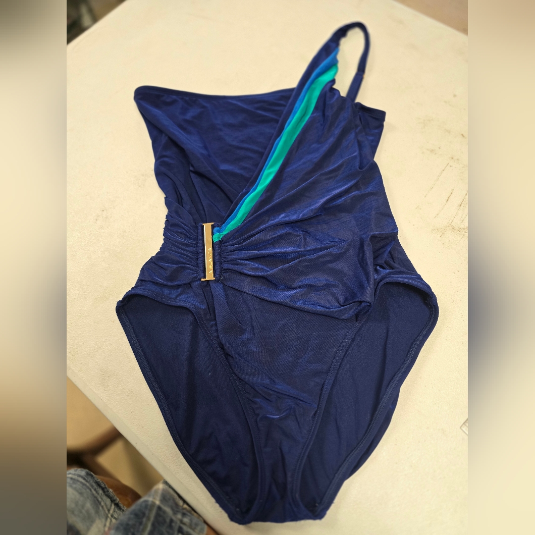 Blue And Green One-Piece Swimsuit